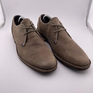 Original Penguin Mens Leather Dress Shoes Casual‎ Lace Up Brown Oxfords
